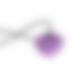 Мини-вибратор «Сердечко» FairyGasm PleasureStone violet, 9 режимов, на шнурке