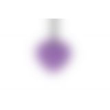 Мини-вибратор «Сердечко» FairyGasm PleasureStone violet, 9 режимов, на шнурке