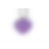 Мини-вибратор «Сердечко» FairyGasm PleasureStone violet, 9 режимов, на шнурке