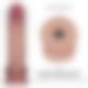 Реалістичний вібратор - Vibrating Sliding Skin ProII Dual Layer Silicone Dong 8.5" Flesh (пошк. уп.)