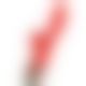 Вибратор-кролик с флоггером LOCKINK SEVANDA Whip Vibrating Massage Wand - Red & Green