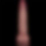 Реалістичний вібратор - Vibrating Sliding Skin ProII Dual Layer Silicone Dong 8.5" Flesh (пошк. уп.)