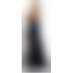 Длинное платье на бретельках-цепочках