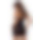 Еротичний комплект Obsessive Kisselent chemise (Чорний, S/M)