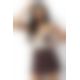 Сексуальний комплект Obsessive Choco chemise
