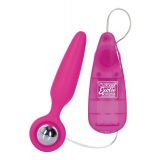 Анальна вибро-пробка Booty Call Booty Glider, 9,5Х2, 5 см
