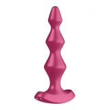 Анальный стимулятор-бусины с двумя моторами Satisfyer Lolli-Plug 1 (Berry)