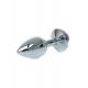 Анальна пробка - Jewellery Silver Rose Plug Purple Анальна пробка - Jewellery Silver Rose Plug Purple