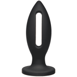 Doc Johnson Kink Lube Luge Premium Silicone Plug 6" - силиконовая анальная пробка, 14х5 см (красный)