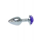 Анальна пробка - Jewellery Silver Rose Plug Purple Анальна пробка - Jewellery Silver Rose Plug Purple