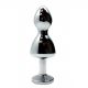Анальна пробка Wooomy Lollypop Double Ball Metal Plug Blue L