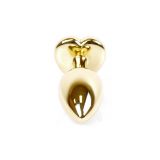 Анальна пробка - Jewellery Gold Heart Plug Purple