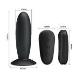 Анальна пробка - MR Play super-smooth vibrating butt plug Black