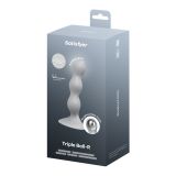 Анальний стимулятор-намистини Satisfyer Triple Ball-R Grey