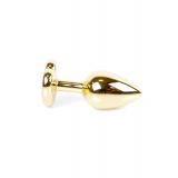 Анальна пробка - Jewellery Gold Heart Plug Purple