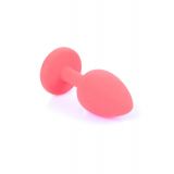 Анальна пробка - Jewellery Silicone Red Plug S Blue