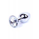 Анальна пробка - Jewellery Silver Plug Clear