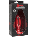 Doc Johnson Kink Lube Luge Premium Silicone Plug 6" - силиконовая анальная пробка, 14х5 см (красный)