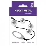 Анальные бусы Kinx Heavy Metal Anal Beads Silver, 22,5х2 см