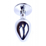 Анальна пробка - Jewellery Silver Plug Clear