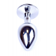 Анальна пробка - Jewellery Silver Plug Clear