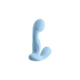 Вибромассажер простаты S Pleasures Premium FUZZY, бирюзовый, с рельефом, 10 режимов вибрации