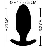 Анальна пробка - XouXou Vibrating E-Stim Butt Plug