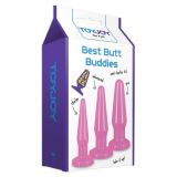 Набор анальных пробок Best Butt Buddies (черный) Набор анальных пробок Best Butt Buddies (черный)