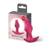Анальна пробка Fun Factory BOOTIE FEM Raspberry, у вигляді бутона, діаметр 2,9 см, тонкий обмежувач Анальна пробка Fun Factory BOOTIE FEM Raspberry, у вигляді бутона, діаметр 2,9 см, тонкий обмежувач