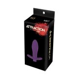 Анальна пробка з вібрацією MAI Attraction Toys №87 Black перезаряджаєма, длина 11см, диаметр 3,5см