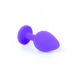 Анальна пробка - Jewellery Silicone Purple Plug M Red