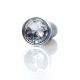 Анальна пробка - Jewellery Silver Plug Clear S