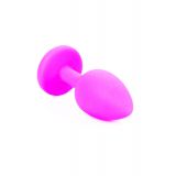 Анальна пробка - Jewellery Silicone Pink Plug S Light Blue