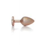 Анальна пробка - Jewellery Pearl Gold Heart Plug Clear M