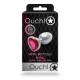 Анальна пробка - Ouch! Metal Butt Plug Small Silver/Rubellite Pink