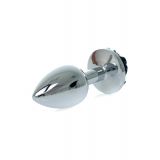 Анальна пробка - Jewellery Silver Rose Plug Black