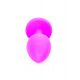Анальна пробка - Jewellery Silicone Pink Plug S Light Blue
