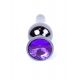 Анальна пробка - Jewellery Dark Silver BUTT PLUG- Purple