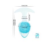 Анальна пробка Liebe Seele Icecream-shaped Crystal Anal Plug - Blue Medium