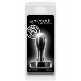 Renagade Bowler Plug SM - Прекрасная анальная пробка для ваших игр, 7х2,5 см, (черный)