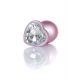 Анальна пробка - Jewellery Pearl Pink Heart Plug Clear L