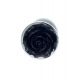 Анальна пробка - Jewellery Silver Rose Plug Black