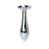 Анальна пробка - Jewellery Silver Plug Clear S