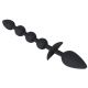 Анальний стимулятор - Black Velvets Plug + beads