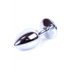 Анальна пробка - Jewellery Silver Plug Black