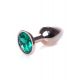Анальна пробка - Jewellery Red Gold Plug Green