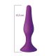 Анальна пробка з присоскою MAI Attraction Toys №35 Purple, довжина 15,5 см, діаметр 3,8см