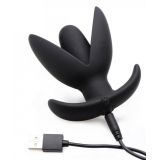 Sprouted 10 Mode Rechargeable Silicone Anal Plug - анальна пробка з розширенням і вібрацією, 10х7 см