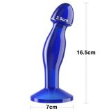 Анальна пробка - Flawless Clear Prostate Plug 6.5" Blue