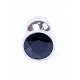 Анальна пробка - Jewellery Silver Plug Black